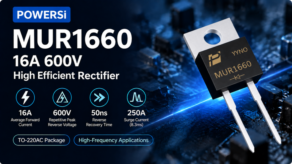MUR1660 16A 600V High Efficient Rectifier MUR1660 16A 600V High Efficient Rectifier