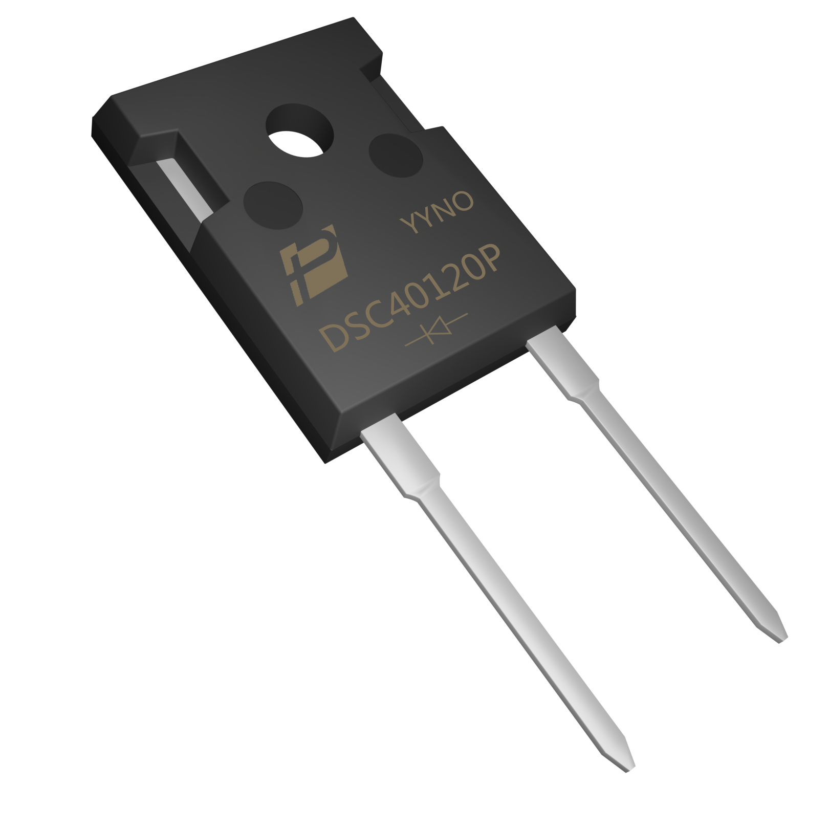 POWERSi DSC40120P product image showing the original leads, mounting hole and model marking.
