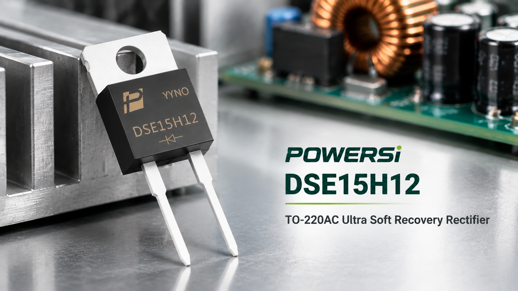 POWERSi DSE15H12 two-lead TO-220AC rectifier